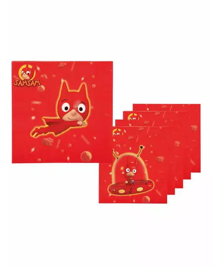 6 Serviettes en papier SamSam™ 33 x 33 cm
