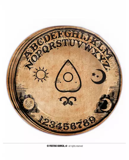 8 Assiettes en carton Ouija 23 cm