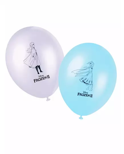 8 Ballons en latex La Reine des Neiges 2™ 28 cm
