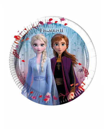 8 Petites assiettes en carton La Reine des Neiges 2™ 20 cm