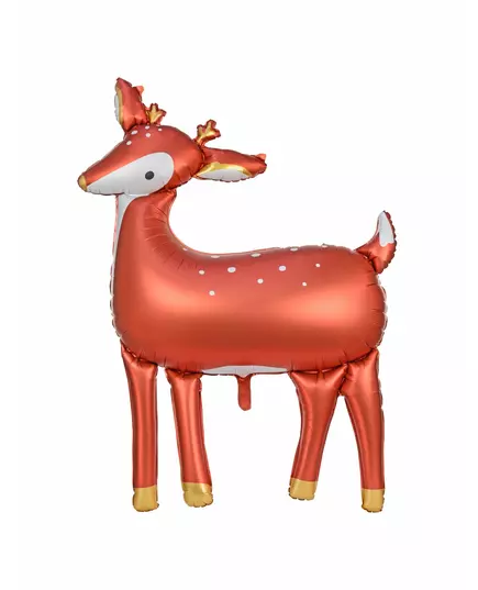 Ballon géant en aluminium biche 80 x 105 cm