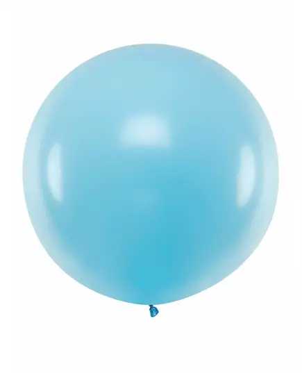 Reuze lichtblauwe ballon 1 m