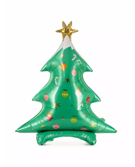 Reuze aluminium ballon kerstboom 78 x 94 cm