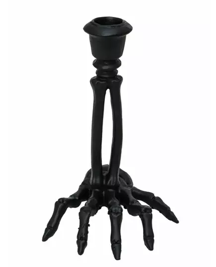 Chandelier en résine squelette noir 16 cm