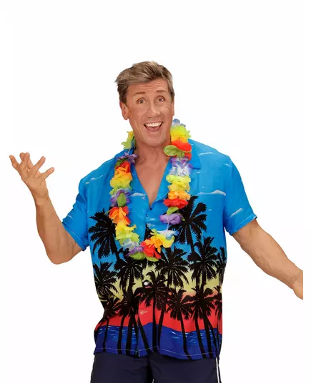 Toerist Hawaii blouse voor volwassenen, Maat: Medium