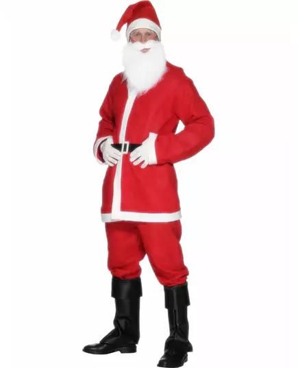 Wit en rood kerstman pak voor heren, Maat: Medium