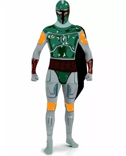 Boba Fett second skin Star Wars ™ kostuum volwassenen, Maat: Medium