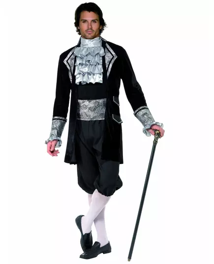 Déguisement baroque argenté homme