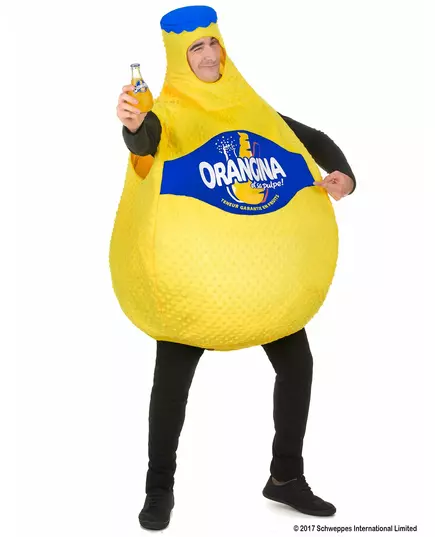 Déguisement Bouteille d'Orangina™ adulte