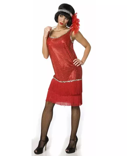 Déguisement charleston rouge à paillettes femme