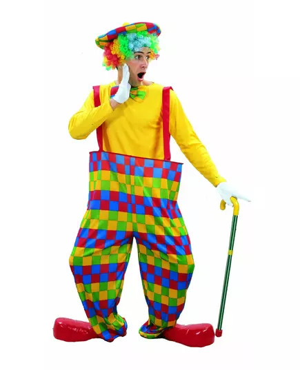 Wijde clown outfit voor mannen