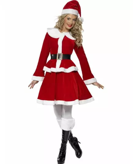 Déguisement Mère Noël ensemble femme, Taille: Small