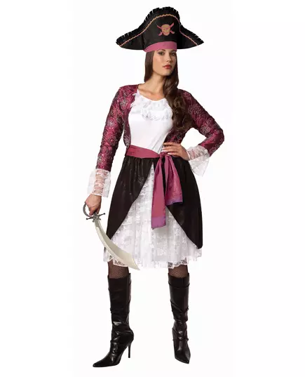 Roze piratenpak voor vrouwen