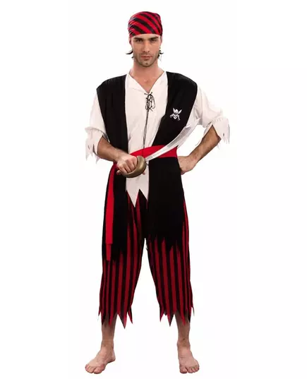 Déguisement pirate corsaire homme, Taille: Medium/Large