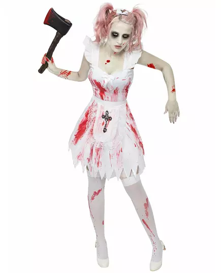 Zombie bruidsmeisje kostuum voor vrouwen, Maat: Small/Medium