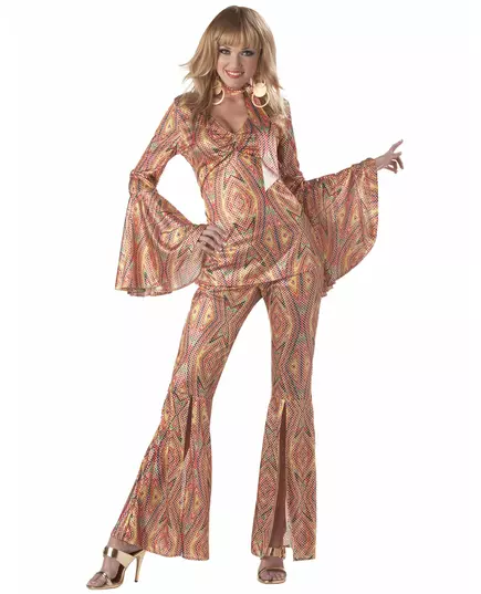 Déguisement Disco Paillette pour femme, Taille: X-Large (44/46)