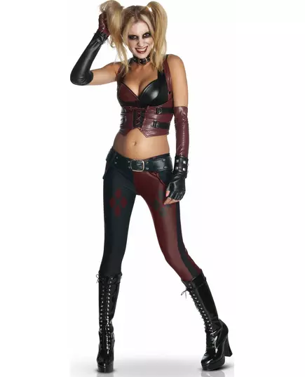 Harley Quinn Batman Arkham City™ kostuum voor vrouwen, Maat: X-Small