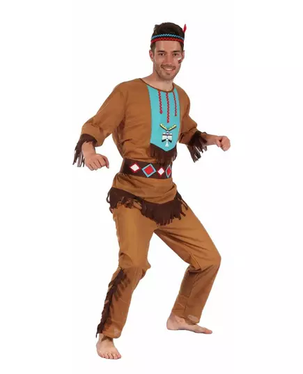 Indianen outfit voor heren, Maat: Medium