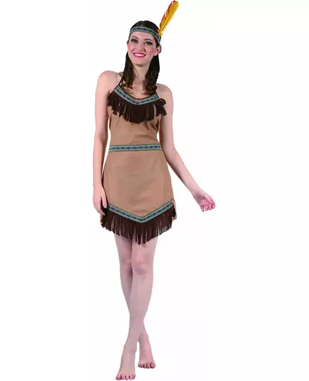 Déguisement indienne beige clair femme