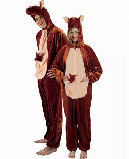 Déguisement kangourou marron adulte, Taille: Medium/Large