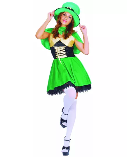 Kabouter kostuum voor vrouwen St Patrick, Maat: Small