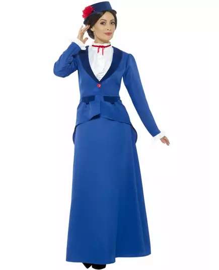 Déguisement nounou victorienne femme, Taille: M