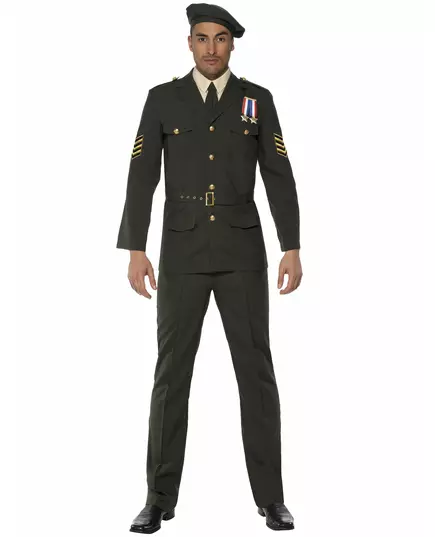 Déguisement officier militaire homme, Taille: Large