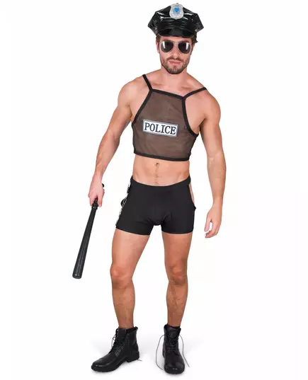 Déguisement policier coquin homme, Taille: Medium