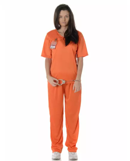 Déguisement prisonnier Adulte, Taille: Small