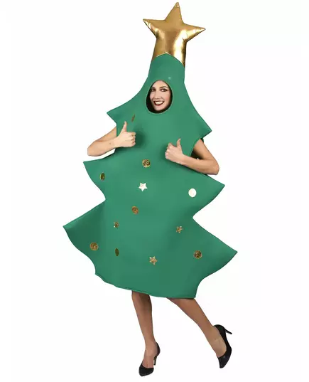 Kerstboom met piek kostuum voor volwassenen