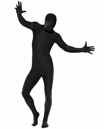 Déguisement seconde peau noir adulte