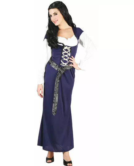 Déguisement Bavaroise robe longue bleue Femme