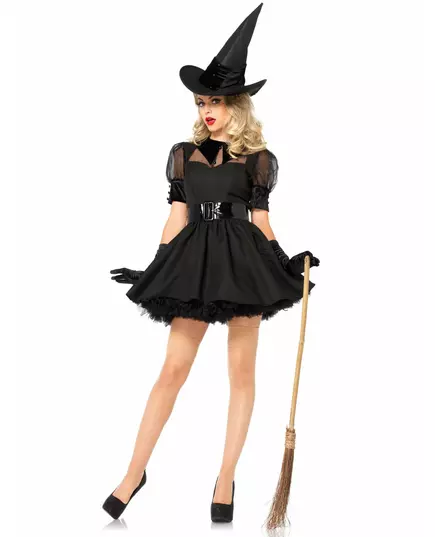 Déguisement sorcière chic femme, Taille: Small (36–38)