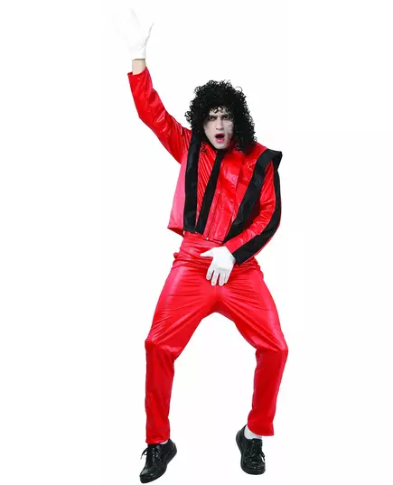 Déguisement de star de la pop homme, Taille: Large