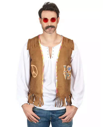 Hippie gilet voor mannen, Maat: Medium/Large
