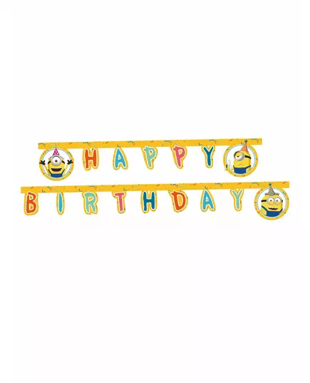 Guirlande en papier Happy Birthday Minions™ 2 m