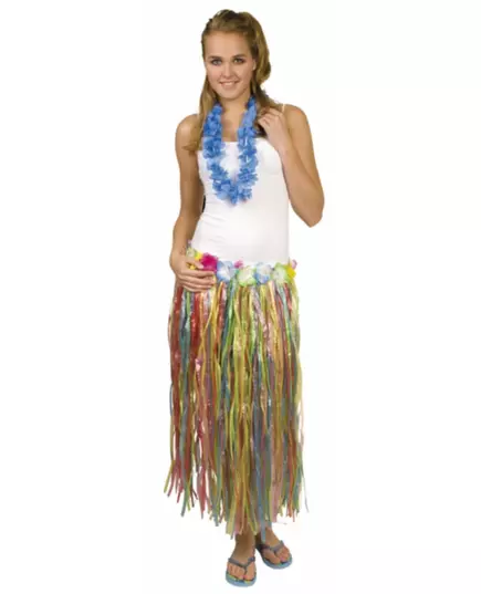 Jupe longue multicolore Hawaï femme