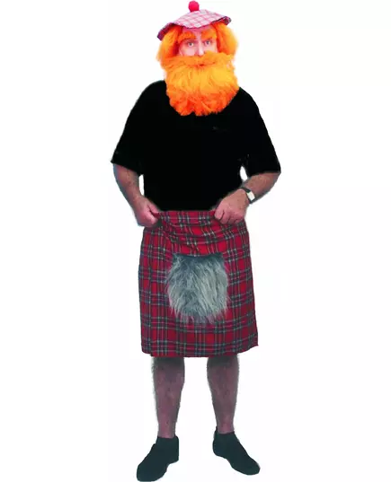 Kilt écossais avec fourrure adulte