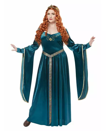 Middeleeuwse prinses kostuum voor vrouwen + size, Maat: XX-Large (46/48)