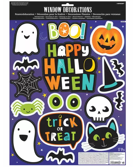 Raamstickers Halloween Vrienden