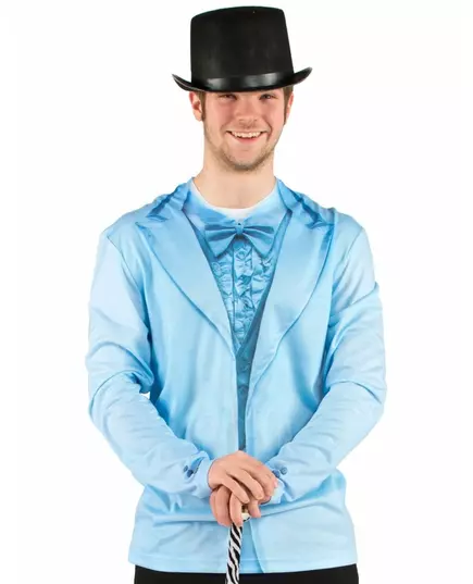 Blauw pak Fop-Shirt