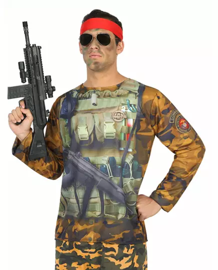 Militair fopshirt voor volwassenen