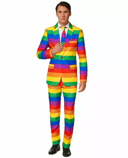 Costume Mr. Rainbow Suitmeister™homme, Taille: Small (EU 44–46)