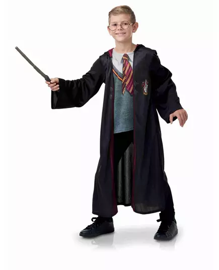 Harry Potter™ kostuum met accessoires voor kinderen, Maat: 5–6 jaar (110 tot 116 cm)