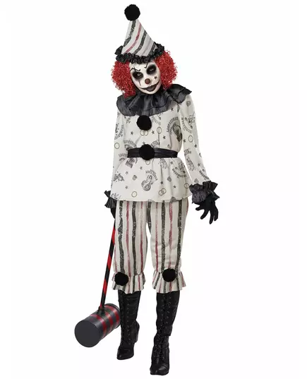 Spookachtig clown kostuum voor volwassenen, Maat: Large