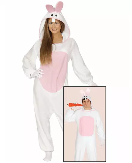 Déguisement combinaison lapin adulte