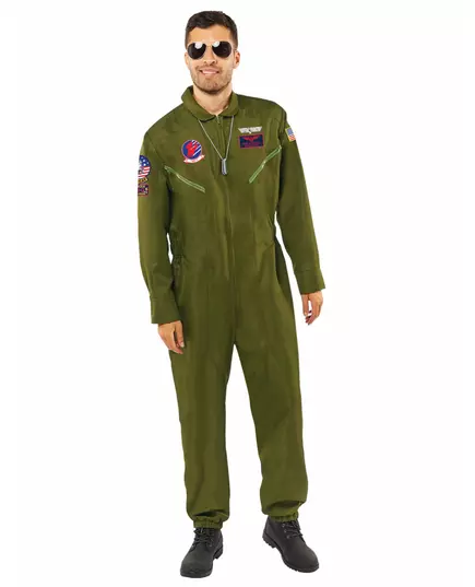 Déguisement combinaison Top Gun™ homme, Taille: Medium