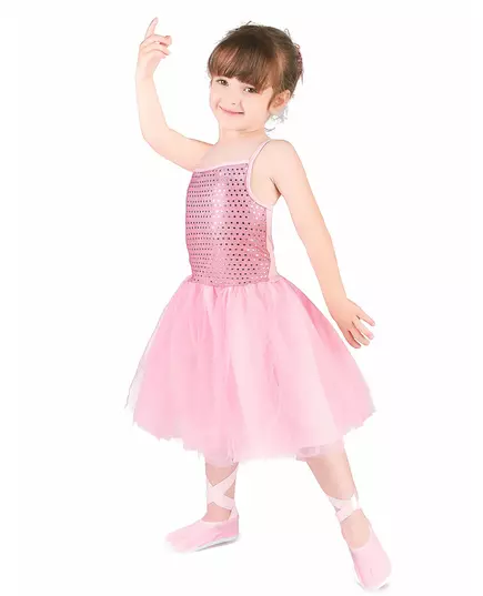 Roze ballet danseres kostuum voor meisjes, Maat: 3–4 jaar (92–104 cm)