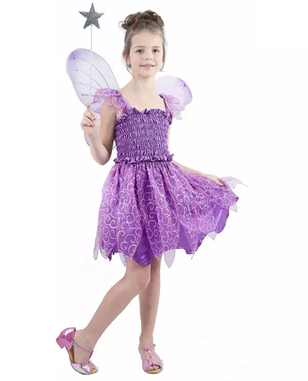Déguisement fée violette fille, Taille: 4–6 ans (110–120 cm)