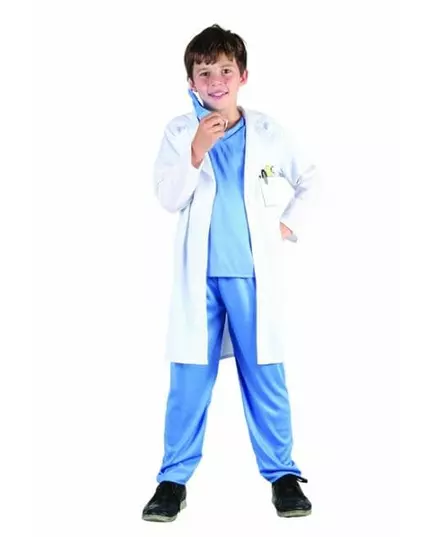 Déguisement docteur garçon, Taille: 4–6 ans (110–120 cm)